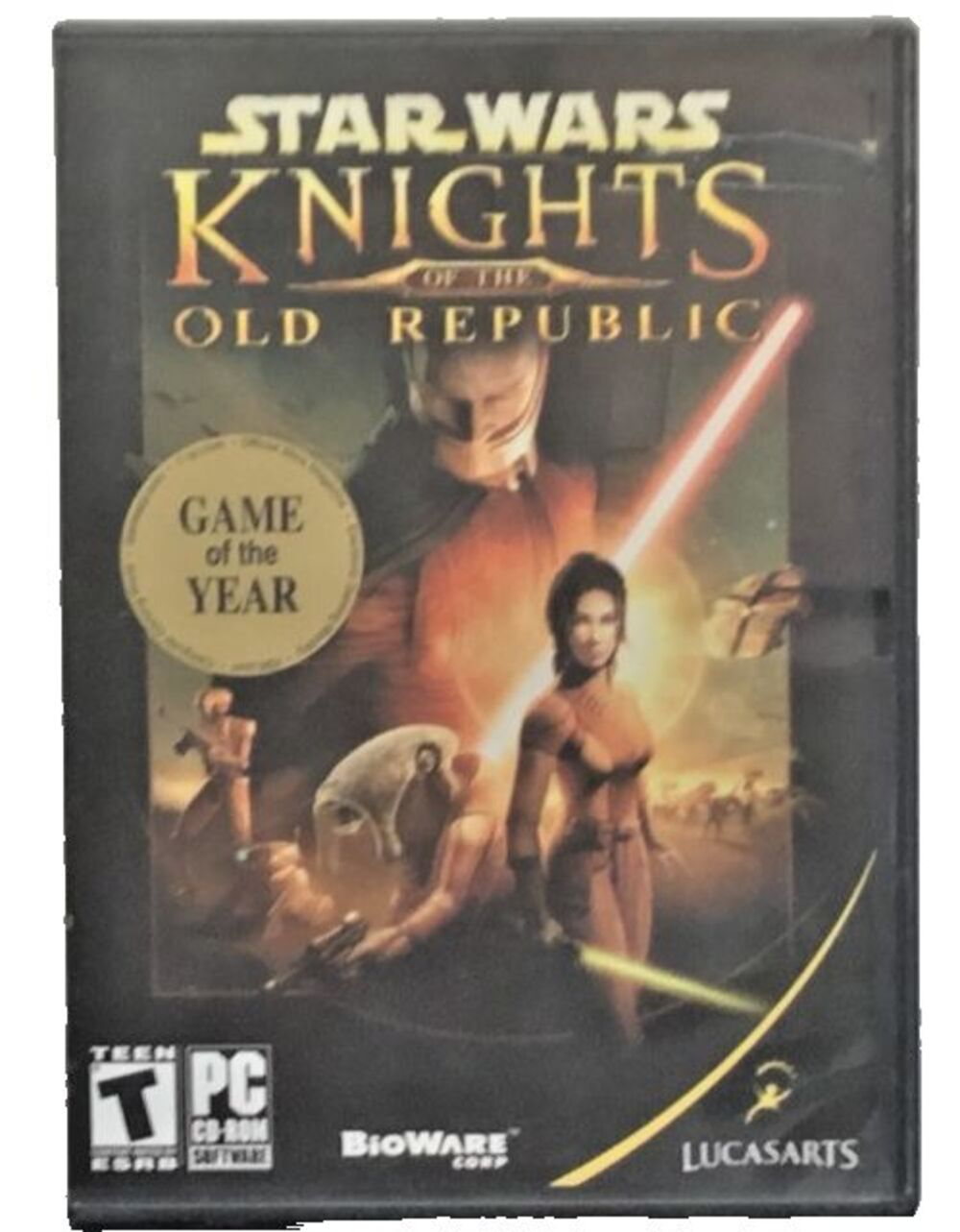 Star Wars Knights of the Old Republic PC Game CIB 4 Disc LucasArts